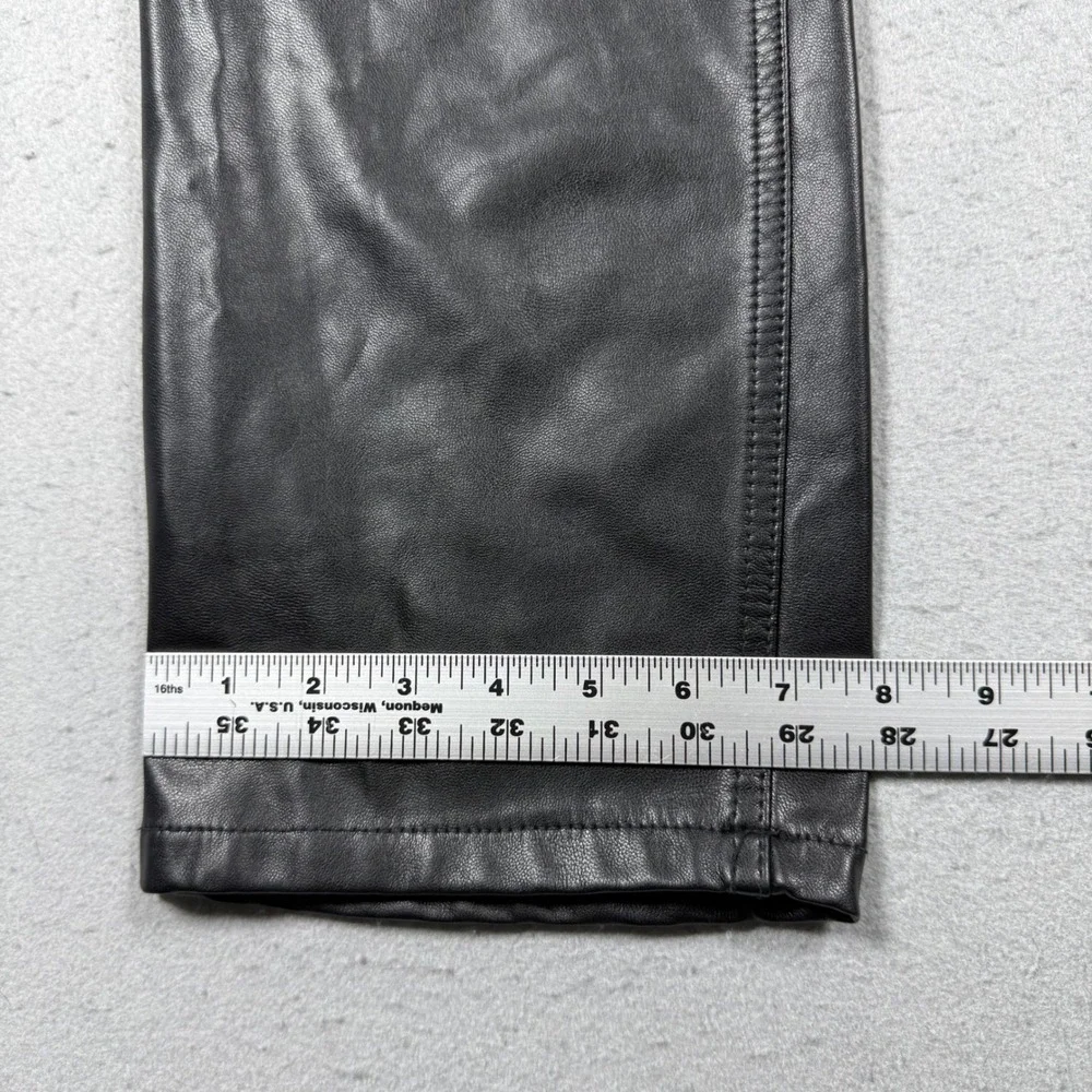Abercrombie & Fitch Curve Love The 90s Straight Ultra High Rise Faux Leather 29L